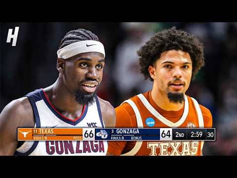 Texas vs Gonzaga FINAL 3 MINUTES 😱 March Madness 2026
