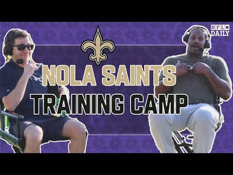 Saints camp with Cam Jordan, Chris Olave Juwan Johnson and Justin Reid