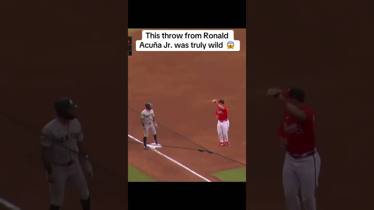 Never forget this elite throw for an out from Acuña 🔥