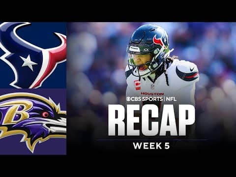 C.J. Stroud throws 4 touchdowns as Texans DOMINATE injury-plagued Ravens squad | Game Recap