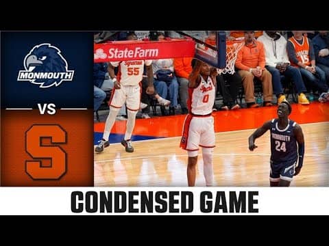 Monmouth vs Syracuse Condensed Game | 2025-26 ACC Men's Basketball