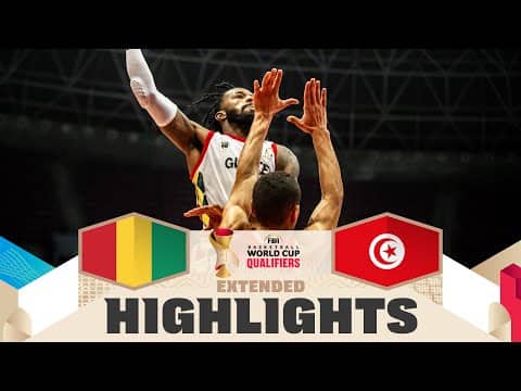 Guinea 🇬🇳 v Tunisia 🇹🇳 | Extended Highlights | FIBA Basketball World Cup 2027 African Qualifiers