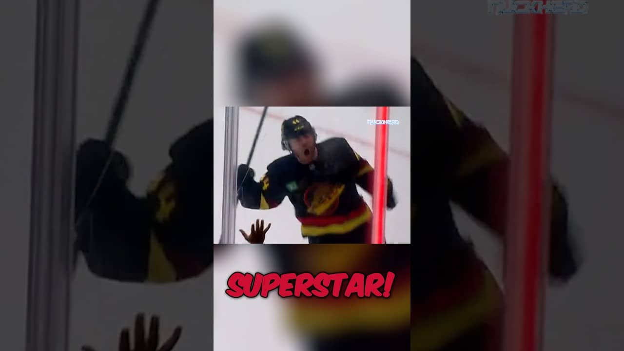 Kiefer Sherwood has been a superstar for the #Canucks this season. #NHL #hockey