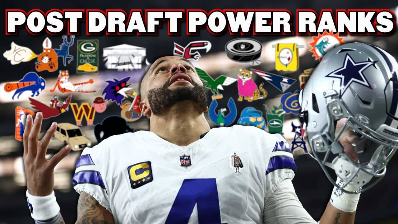 Very Honest Post Draft NFL Power Rankings