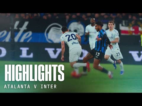 Highlights Atalanta-Inter 0-1 | 17ª Serie A Enilive 2025/26