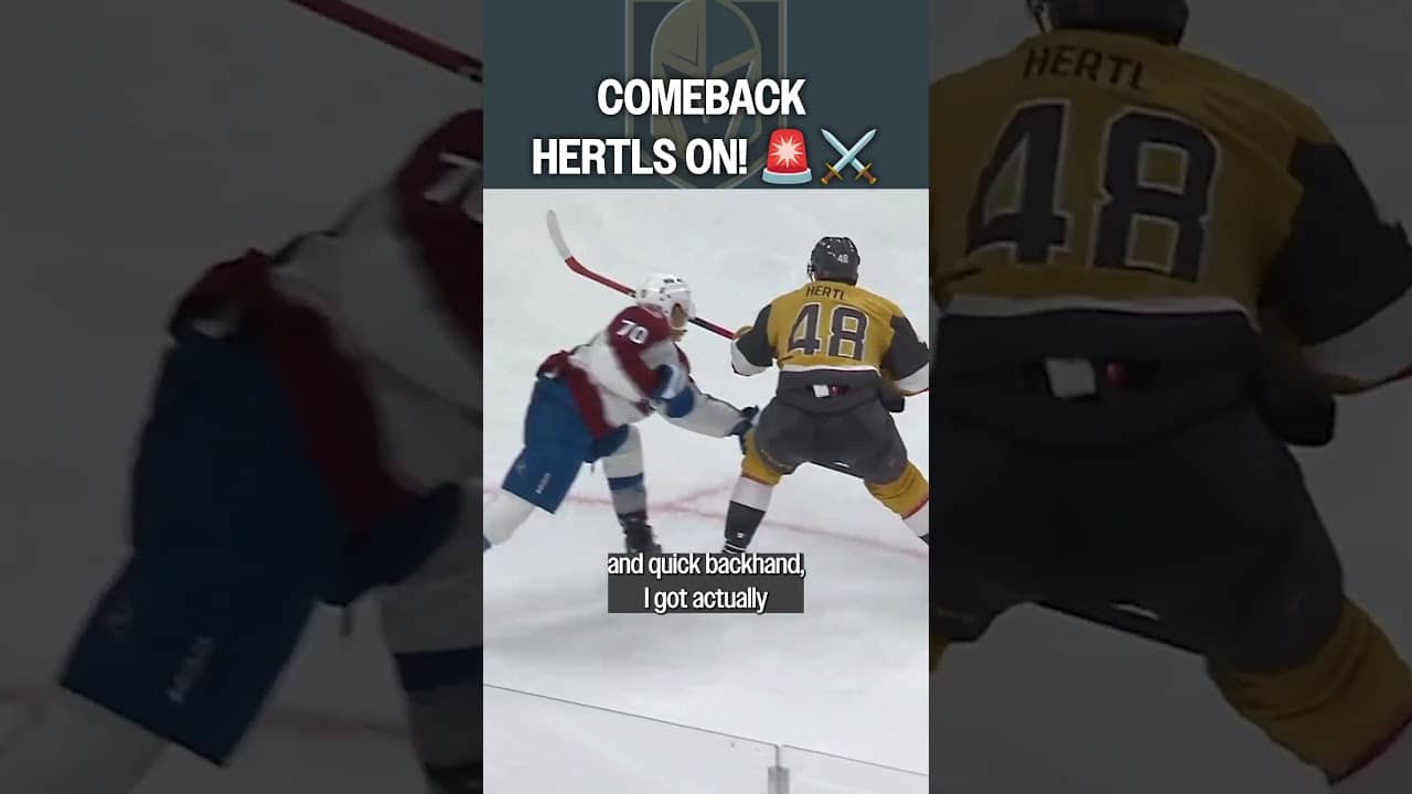 Hertl Reacts to His HUGE Goal 🎤🚨