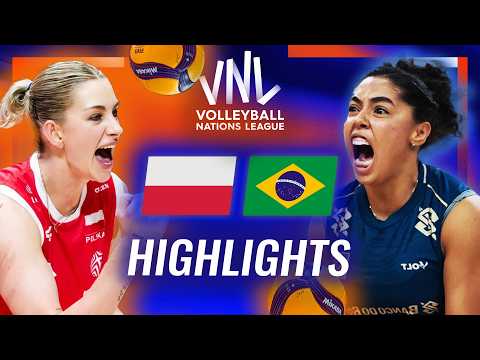 Poland 🇵🇱 vs. Brazil 🇧🇷 - Highlights | Week 3 | Women's VNL 2026