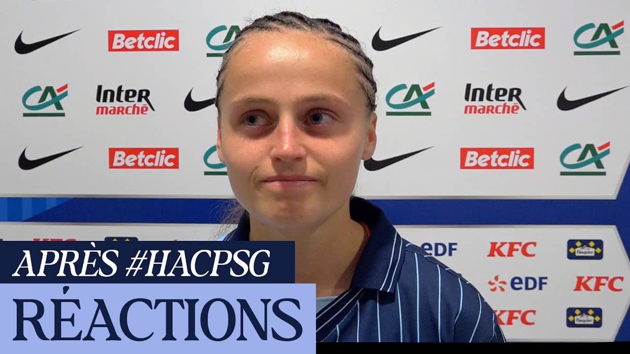 Finale Coupe Nike U18F HAC - PSG : réactions d'Emmy Lefevre
