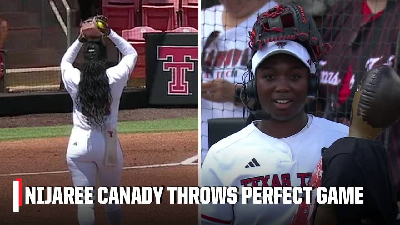 NiJaree Canady throws 1st career PERFECT GAME on her Senior Day 👏 | ESPN College Softball