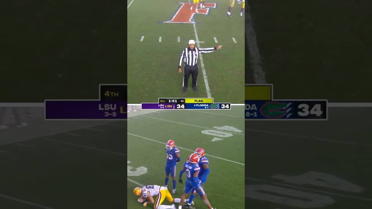 That time a shoe toss led to a game-winning field goal for LSU 😅
