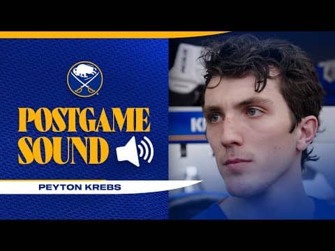 "That's Brutal" | Peyton Krebs After Late Penalty In Loss To Minnesota Wild | Buffalo Sabres