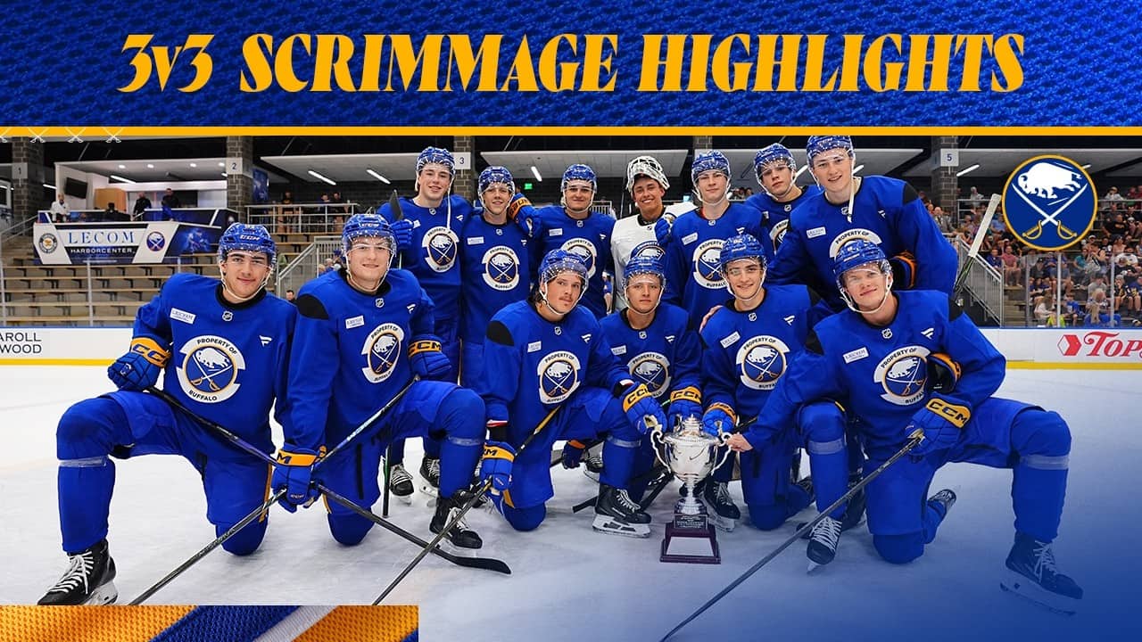 Adam Kleber Scores Three Goals In 3v3 Development Camp Scrimmage | Full Highlights | Buffalo Sabres