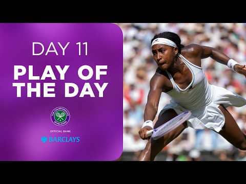 Gauff's AMAZING net play! 🤩 | Barclays Play of the Day | Day Eleven | Wimbledon 2026