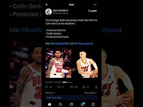 Miami Heat HAD a trade offer for Tyler Herro before the deadline! #nba #fyp #shorts