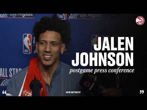 Jalen Johnson NBA All-Star Game Press Conference