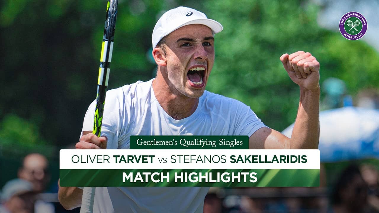 Tarvet races to the Main Draw | Oliver Tarvet v Stefanos Sakellaridis | Highlights | Wimbledon 2026