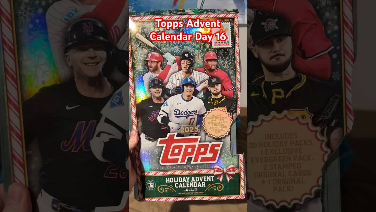 Topps Holiday Advent Calendar Day 16! 🎄 #twinbirdbreaks #topps #baseballcards