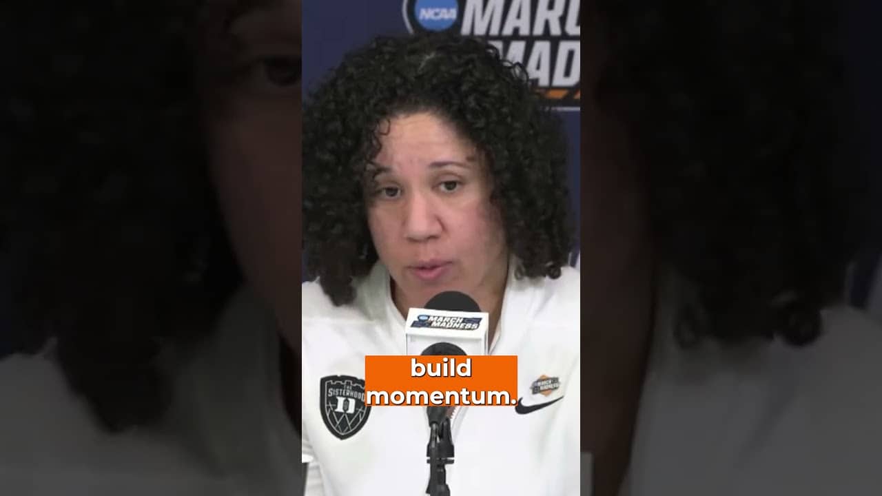 'I wake up intense' 🔥 Kara Lawson after Duke's March Madness win #shorts