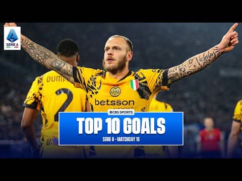 Serie A Top 10 Goals of Matchday 16 - 2024/25 | Che Adams, Nicolo Barella,  | CBS Sports Golazo