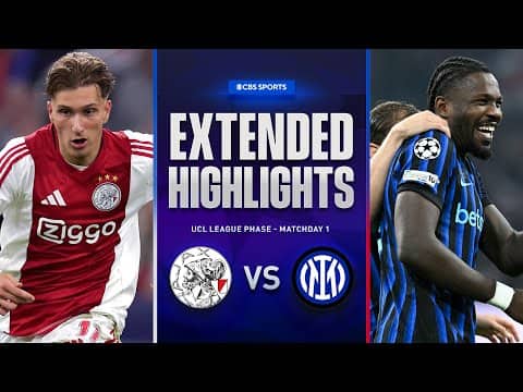 Ajax vs. Inter: Extended Highlights | UCL League Phase MD 1 | CBS Sports Golazo