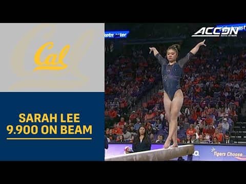 Cal's Sarah Lee Ties For 1st With 9.900 On Beam  | 2026 ACC Gymnastics