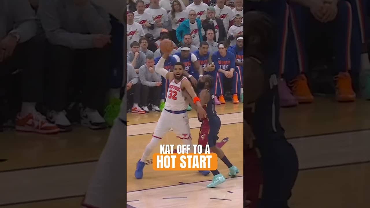 KAT’s heatin 🆙 #nyknicks #nba #basketballshorts #karlanthonytowns