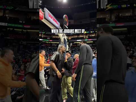 Jordan meets Jordan: DeAndre Jordan shows Cam Jordan his levels #pelicans  #nba