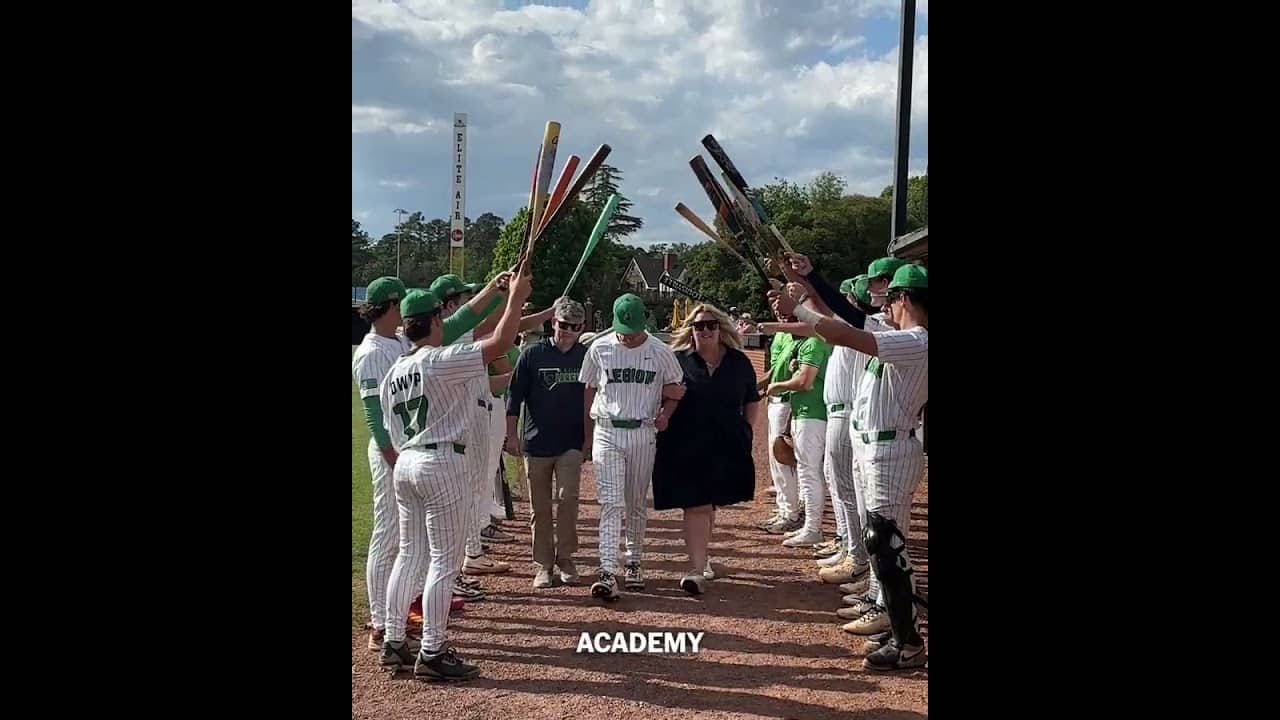 Legion Collegiate Academy in South Carolina has created an EPIC baseball tradition for seniors ❤️