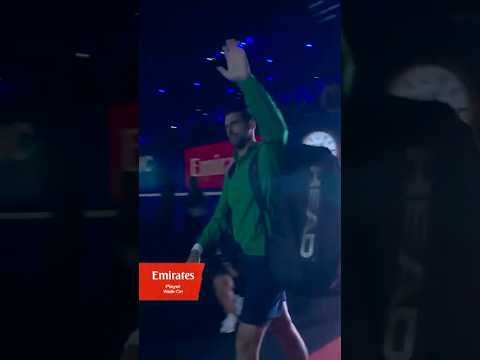 Novak makes the walk! 😎