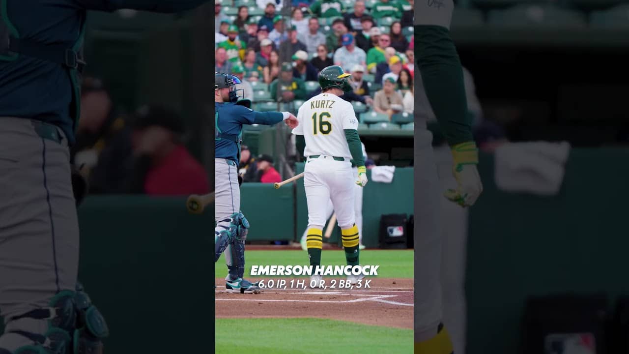 Em brought his A game 👏 #mlb #mariners #baseball #emersonhancock