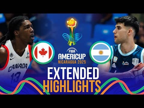 Canada 🇨🇦 vs Argentina 🇦🇷 | Extended Highlights | FIBA AmeriCup 2025
