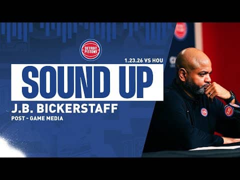 Post-Game Press Conference: J.B. Bickerstaff | Pistons vs. Rockets  | 1.23.26