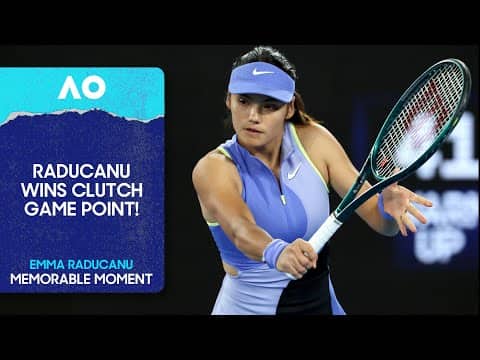 Emma Raducanu Holds Serve in Style | Australian Open 2026