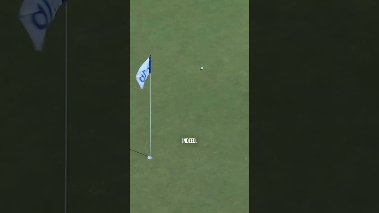 Nearly a par 4 HOLE-IN-ONE!😳