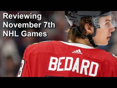 Reviewing November 7th NHL Games