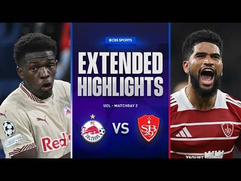 Salzburg vs. Brest: Extended Highlights | UCL League Phase MD 2 | CBS Sports Golazo