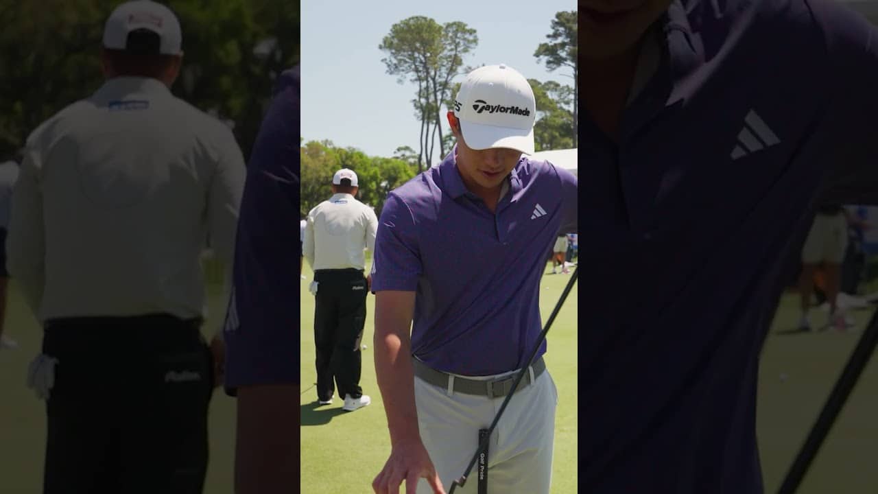 A mallet that feels like a blade. Collin Morikawa breaks down how Spider Tour V. #SpiderTour