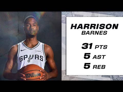 Harrison Barnes Goes Off for 31 PTS in Win vs. Memphis!