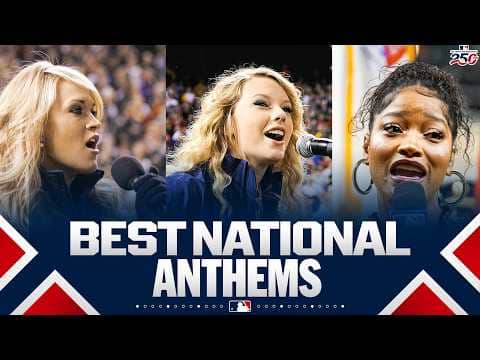 ICONIC National Anthems sung at MLB games 🤩 (Taylor Swift, Keke Palmer AND MORE) | MLB Highlights