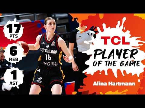 Alina Hartmann (17 PTS) | TCL Player Of The Game | COL vs GER | #FIBAWWC 2026 Qualifying Tournament