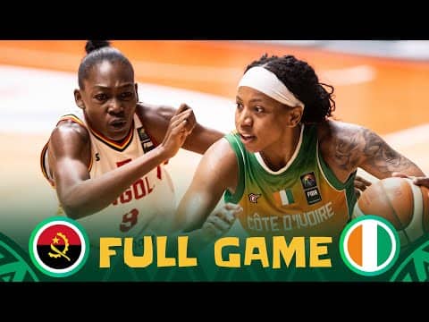 Group Phase | Angola v Côte d'Ivoire | Full Basketball Game | FIBA Women's AfroBasket 2025