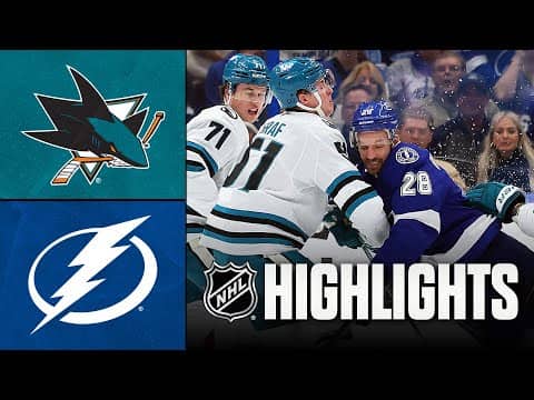 Sharks vs. Lightning | NHL Highlights | January 20, 2026