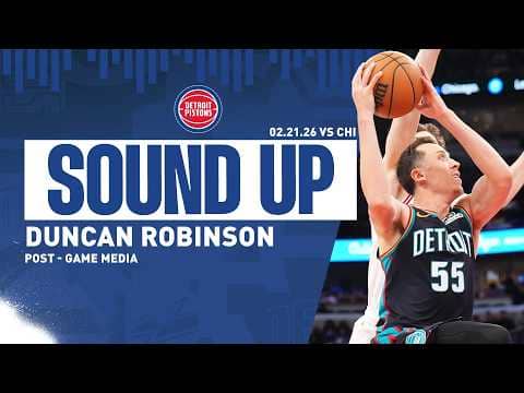 Post-Game Press Conference: Duncan Robinson | Pistons vs. Bulls | 02.21.26