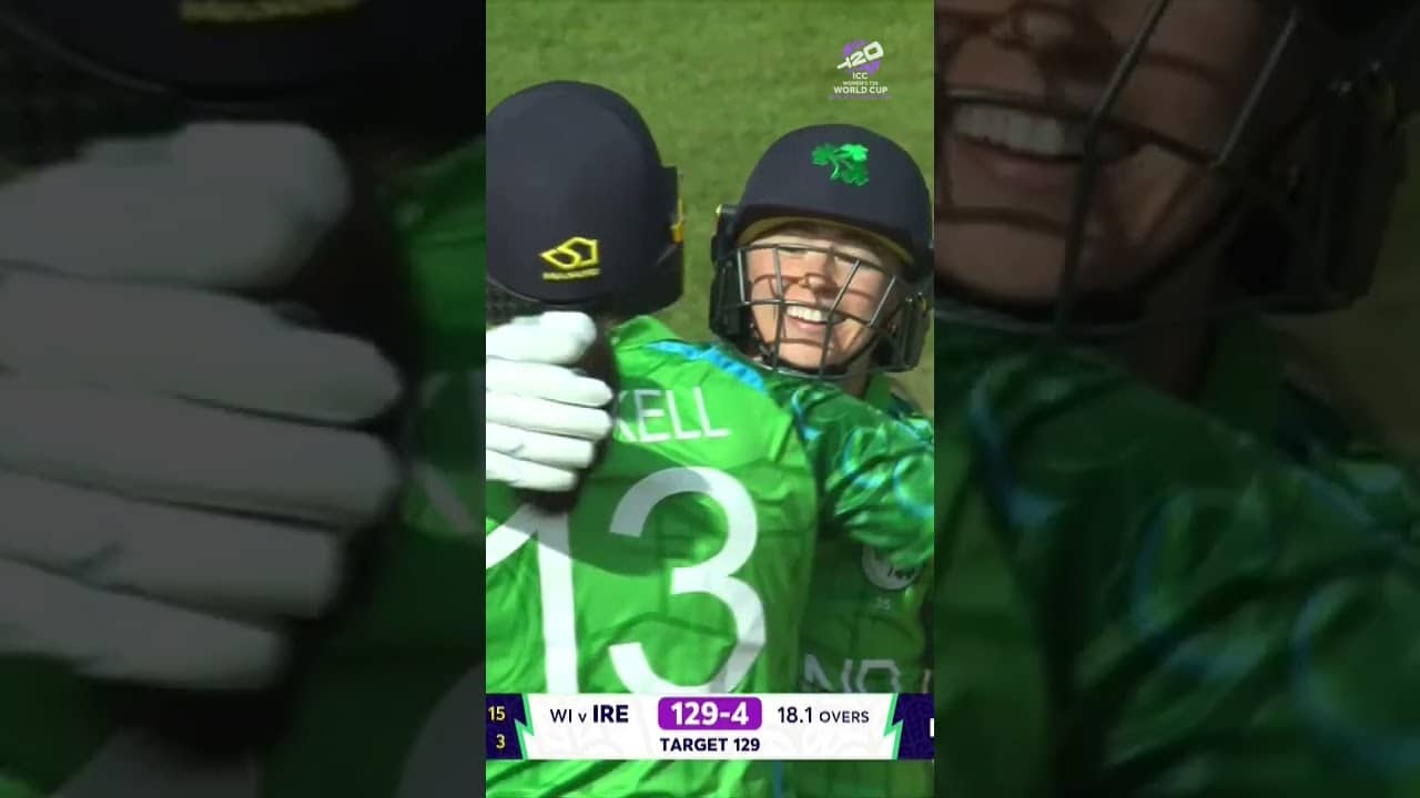 HISTORY 🚨 A famous victory for Ireland as they register first-ever Women's #T20WorldCup win 🤩