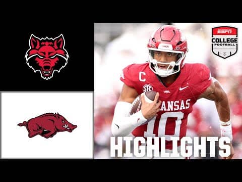 Arkansas State Red Wolves vs. Arkansas Razorbacks | Full Game Highlights | ESPN College Football