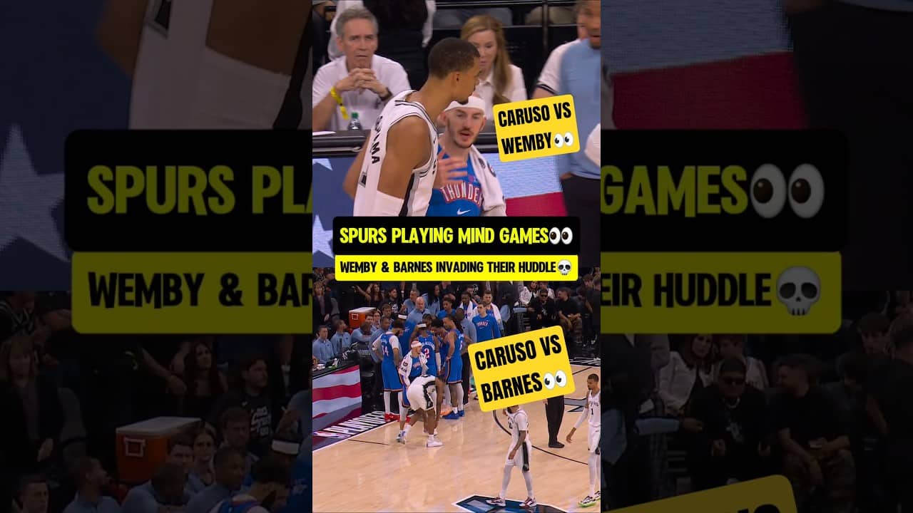 Spurs trying to get in OKC players heads👀