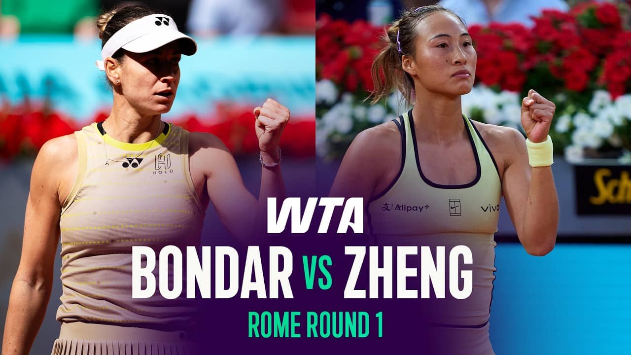 Anna Bondar vs. Qinwen Zheng | 2026 Rome Round 1 | WTA Match Highlights