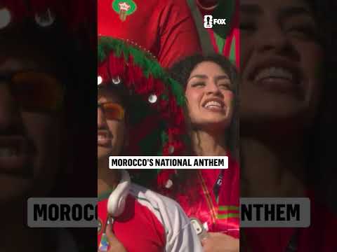 Morocco hears its national anthem for the first time at the 2026 FIFA World Cup 🇲🇦