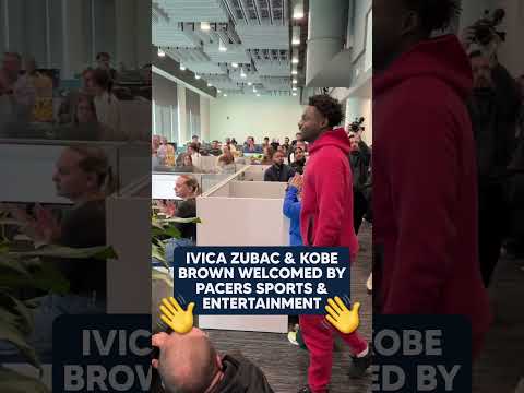 Ivica Zubac and Kobe brown Welcomed to Indianapolis by Pacers Employees