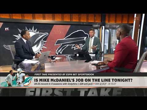 Stephen A. says THIS is the reason Mike McDaniels' JOB IS ON THE LINE in Miami 😳 | First Take